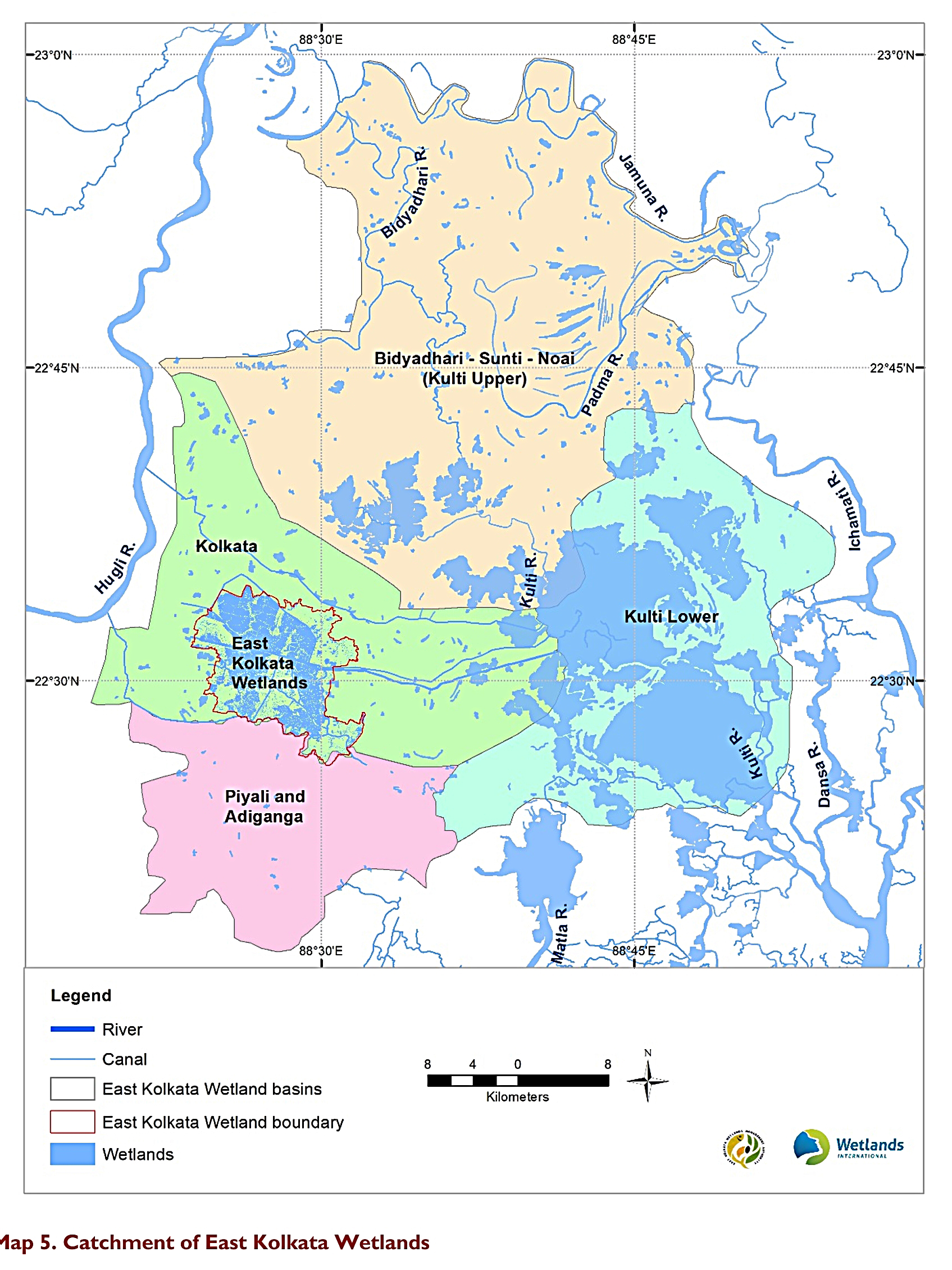 Catchment of East Kolkata Wetlands
