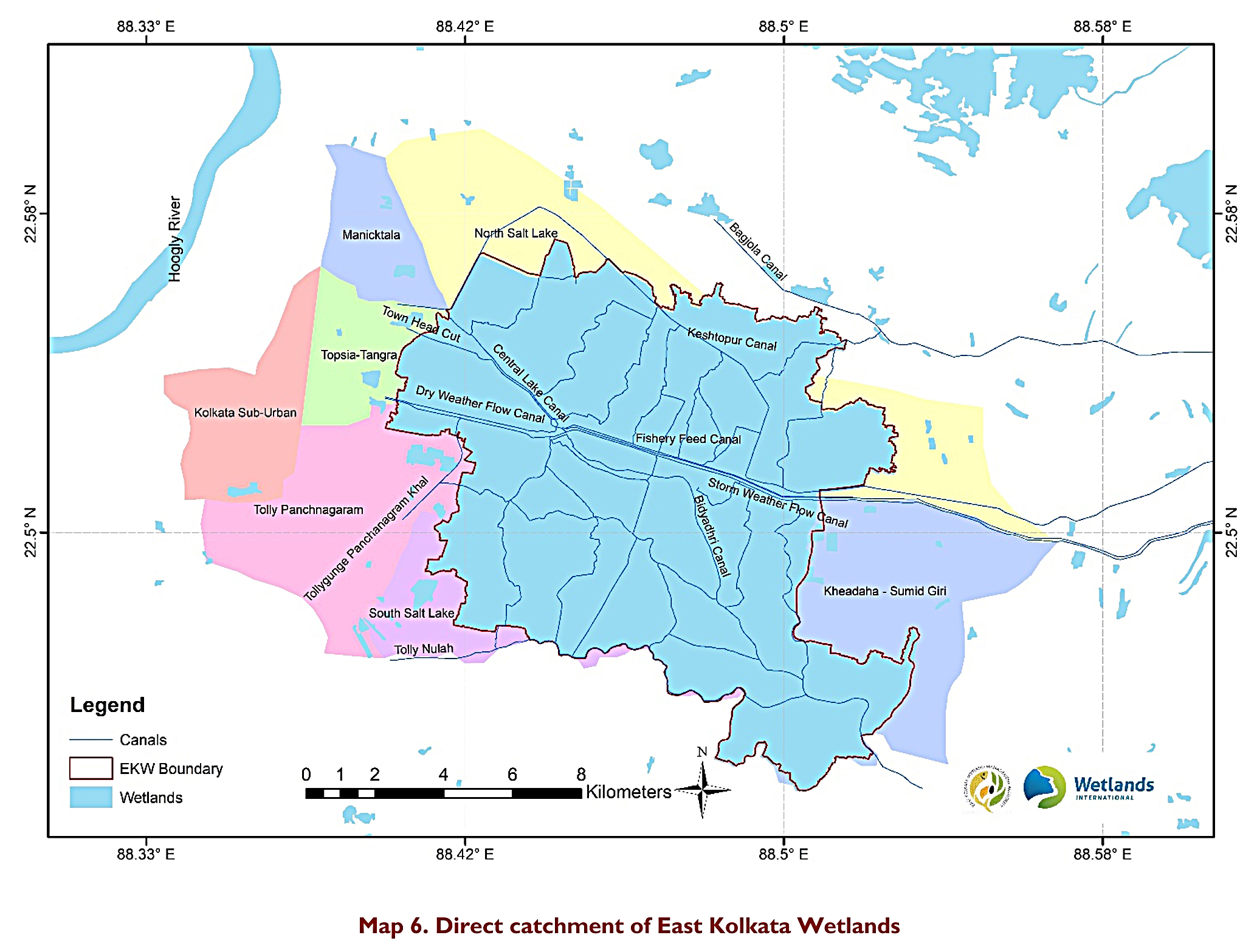 Direct catchment of EKW